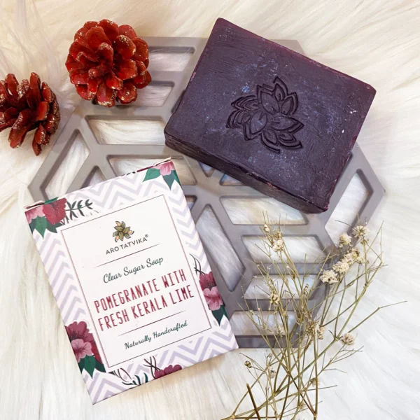 Pomegranate with Fresh Kerala Lime Clear Sugar Soap