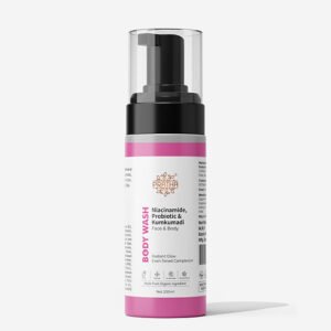 Niacinamide, Probiotic & Kumkumadi Foaming Face & Body Wash (200ml)