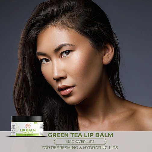 Natural Green Tea Lip Balm (10ml) - Image 3