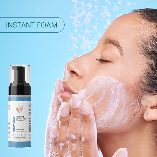 Salicylic & Glycolic Acid - Foaming Face & Body wash (200ml) - Image 4