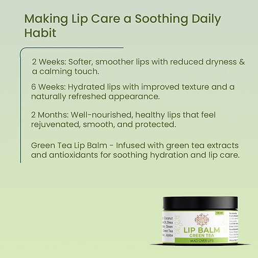 Natural Green Tea Lip Balm (10ml) - Image 2