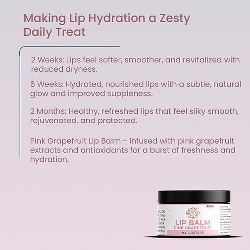 Natural Pink Grapefruit Lip Balm (10ml) - Image 2