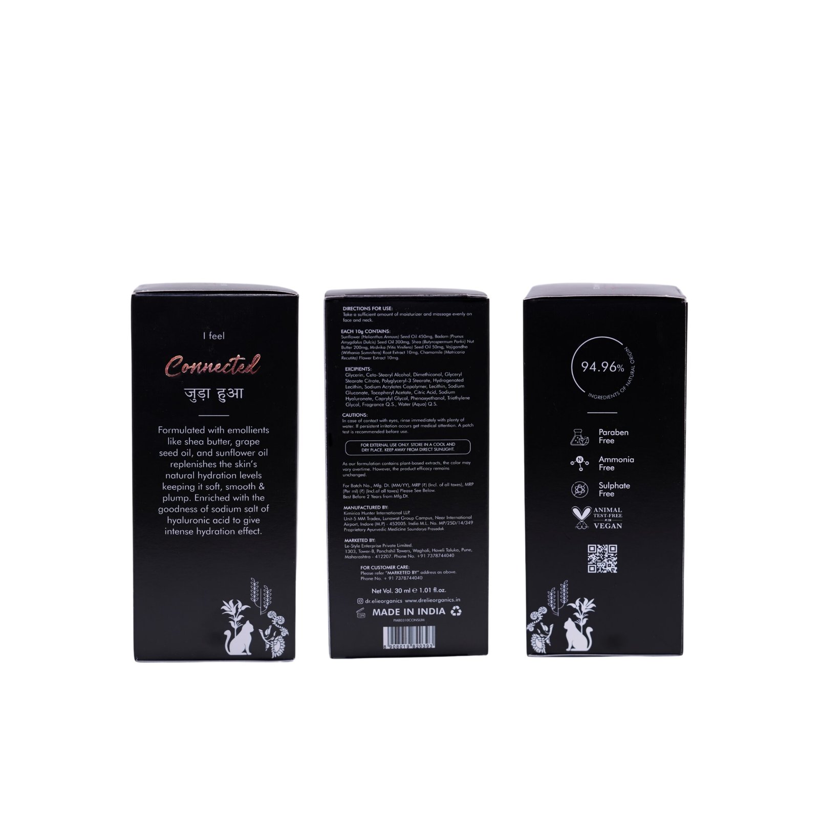 Face Moisturiser with Chamomile and Ashwagandha Extracts (30ml) - Image 5