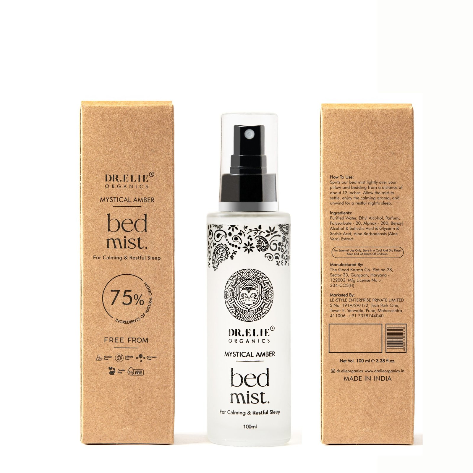 Mystical Amber Bed Mist for Calming & Restful Sleep (100ml) - Image 2