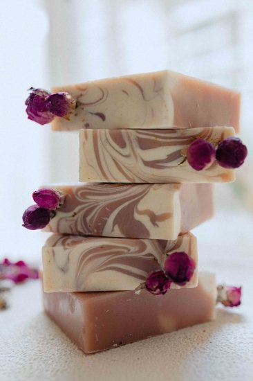Indian Rose Luxury Cold Process Soap - Image 4
