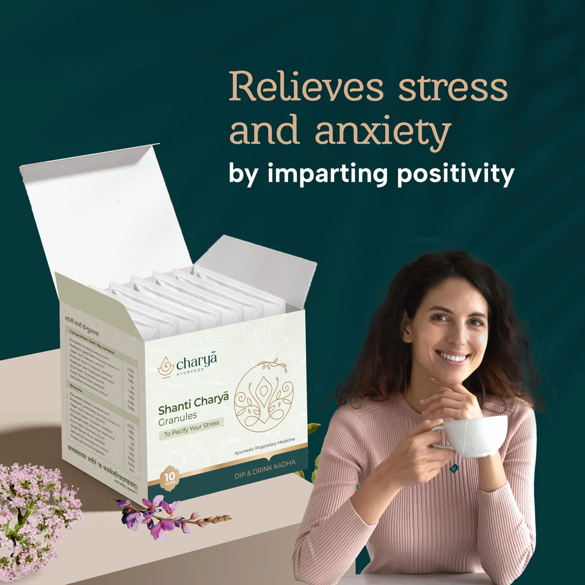 Shanti Charya Granules - Kadha for Stress Relief - Image 5