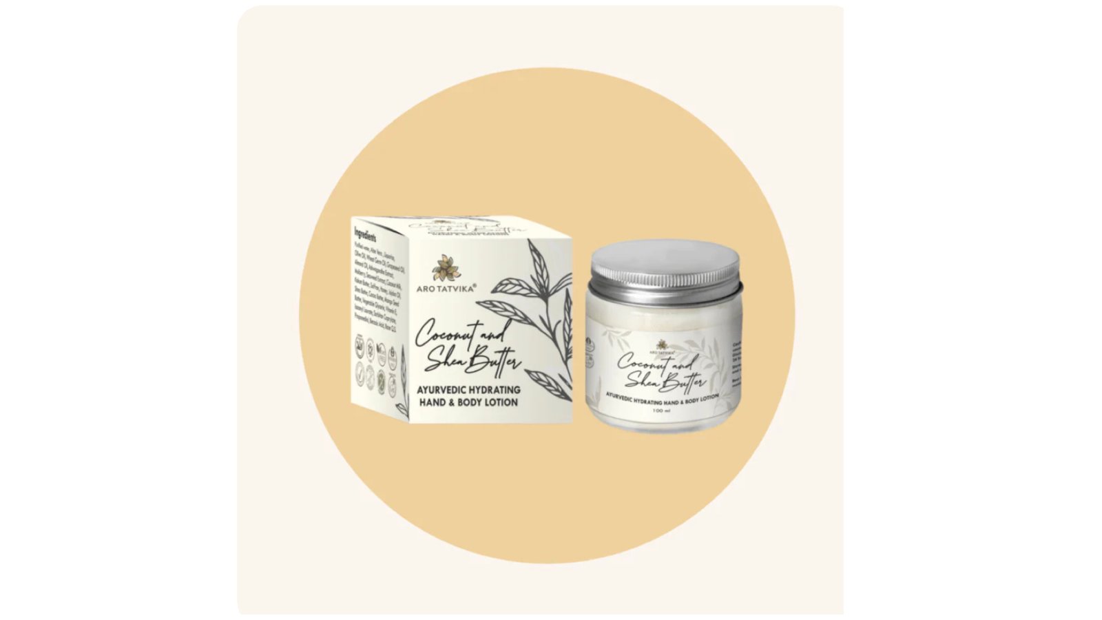 COCONUT AND SHEA BUTTER HYDRATING BODY LOTION (100ml)