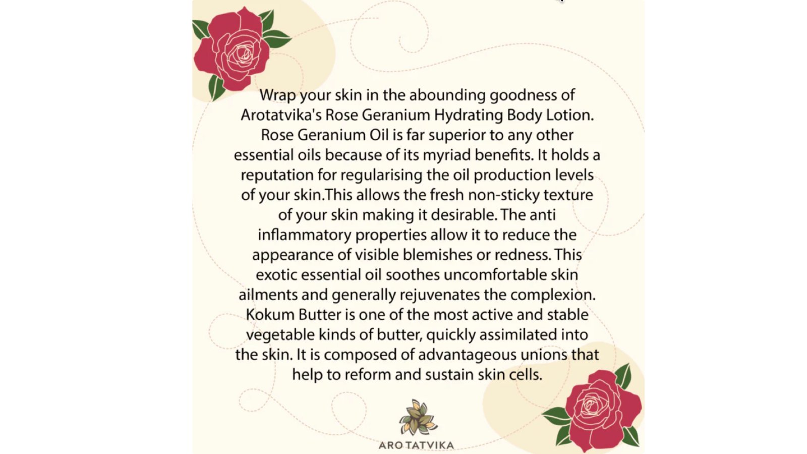 ROSE GERANIUM HYDRATING BODY LOTION (100ml) - Image 2