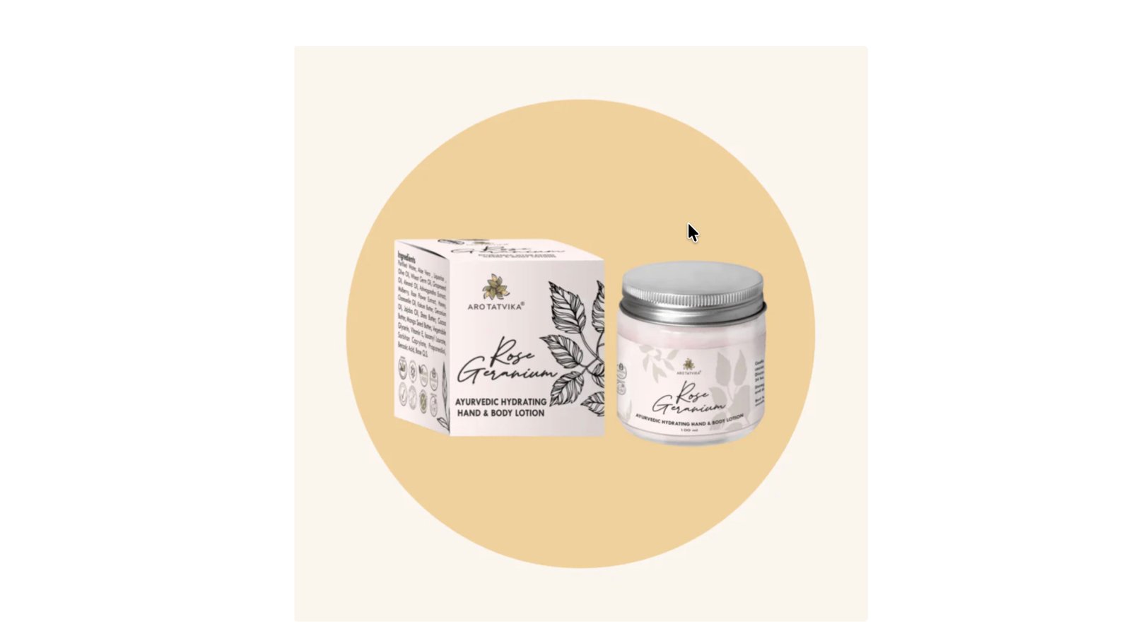 ROSE GERANIUM HYDRATING BODY LOTION (100ml)