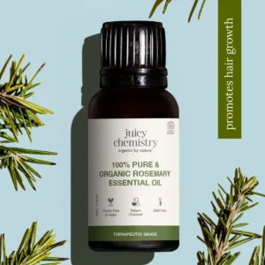 Juicy Chemistry 100% Pure & Organic Rosemary Essential Oil (10 ml)