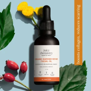 Juicy Chemistry Organic Barrier Repair Facial Oil Fortified with Helichrysum + Rosehip
