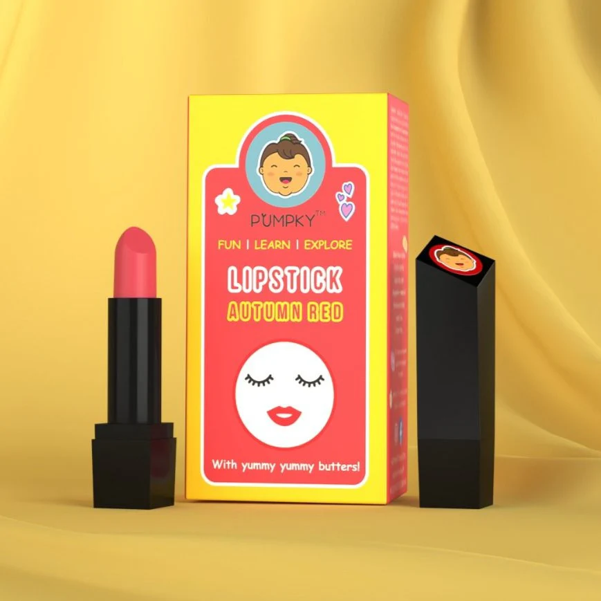Kids-Friendly Pumpky Autumn Red Lipstick (4 gm)