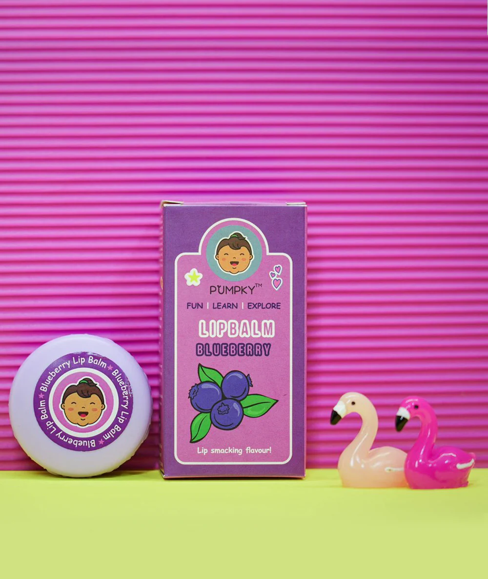 Kids-Friendly Pumpky Blueberry Lip Balm (10 gm)