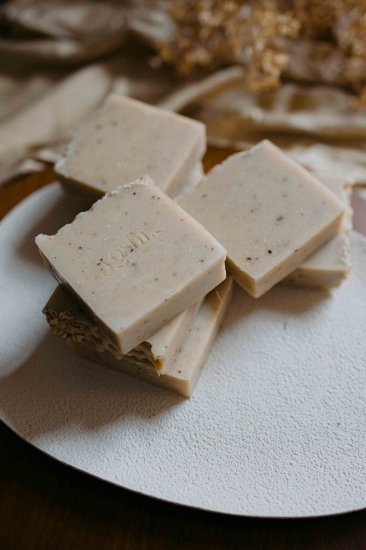Almond Honey & Oatmeal Luxury Cold Process Soap - Image 2