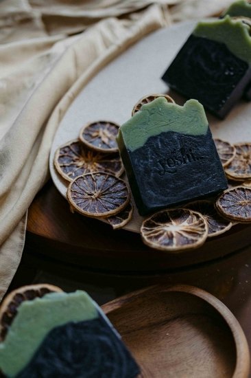Charcoal Lime Luxury Cold Process Soap - Image 3