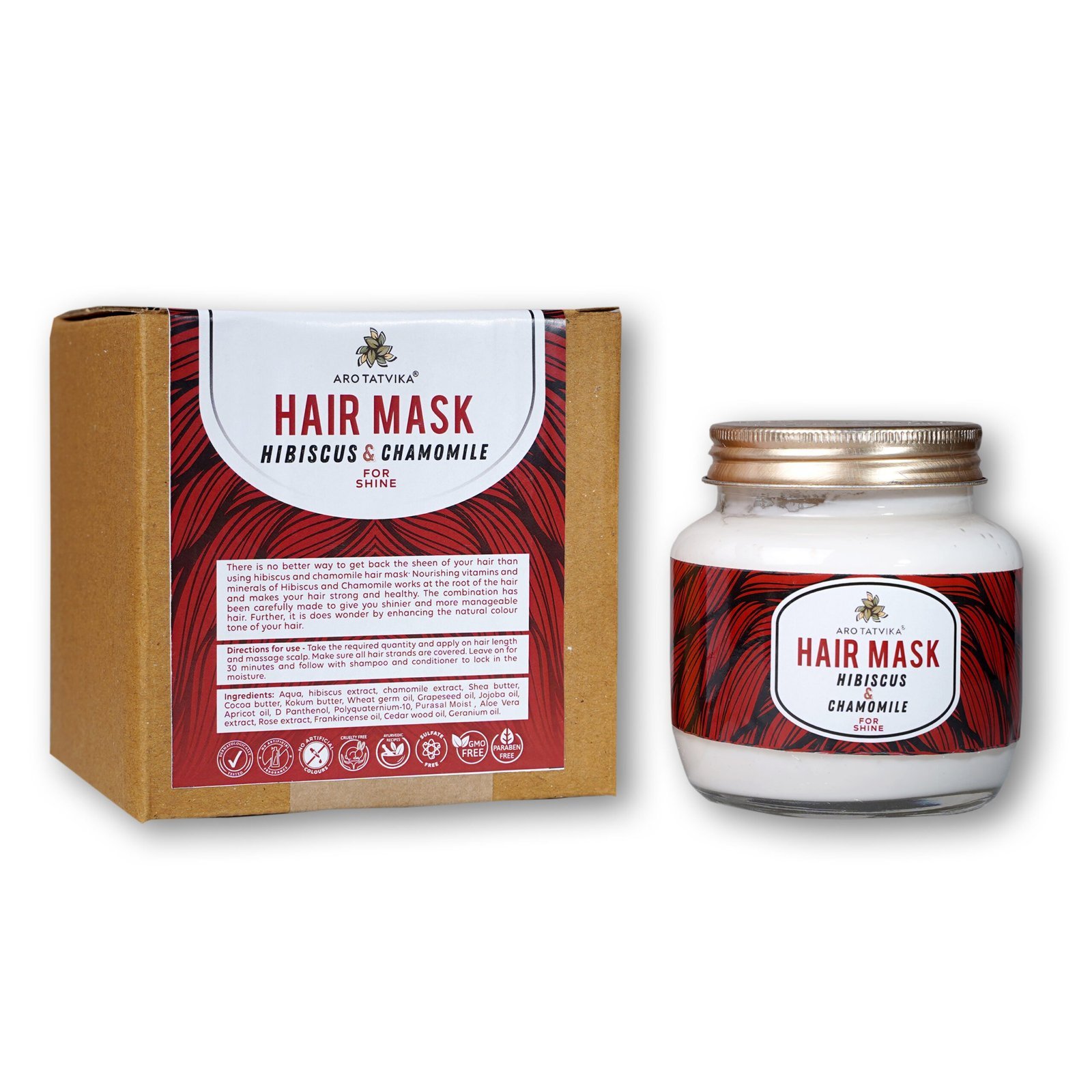 Hibiscus and Chamomile hair mask