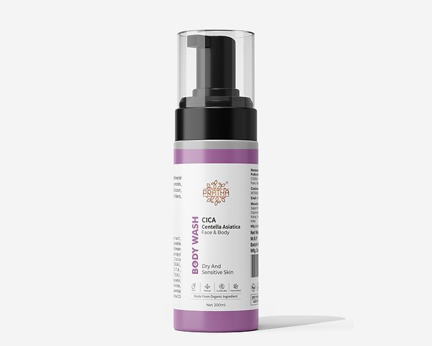 CICA- Dry & Sensitive Skin – Foaming Face & Body wash (200ml)