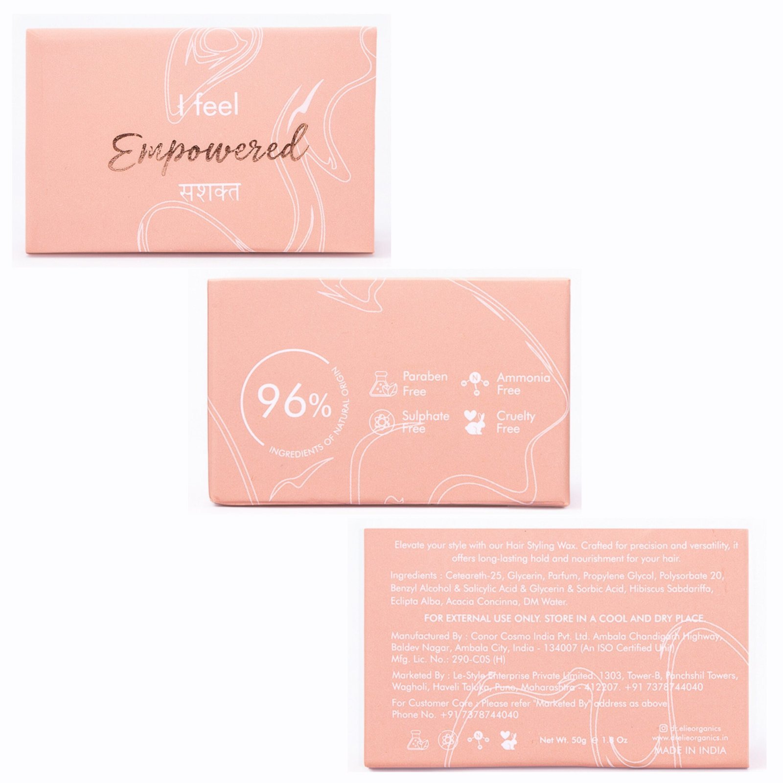 Hairstyling Wax for Strong Hold and Matte Finish (50g ) - Image 2