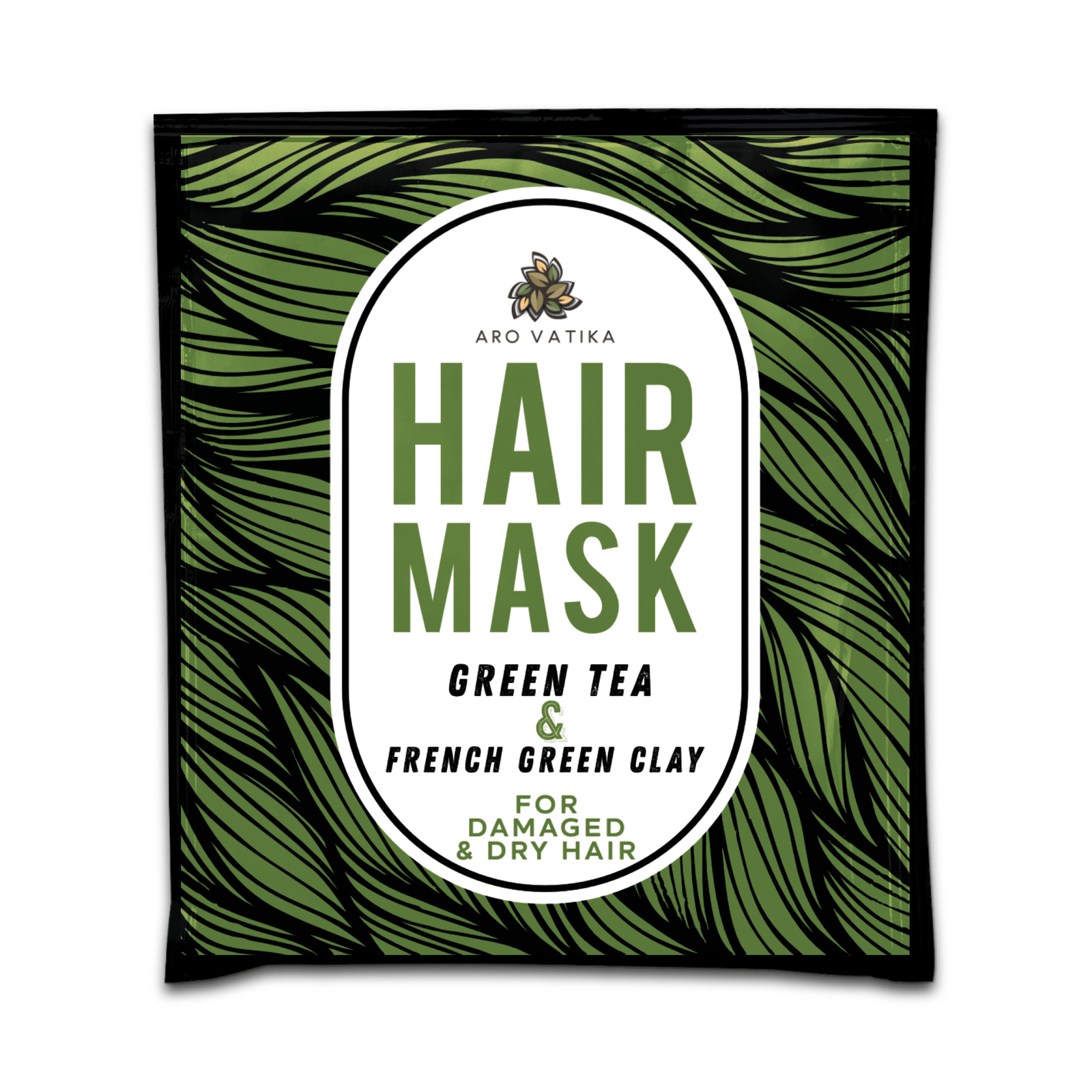 Green tea with French Green Clay Hair Mask