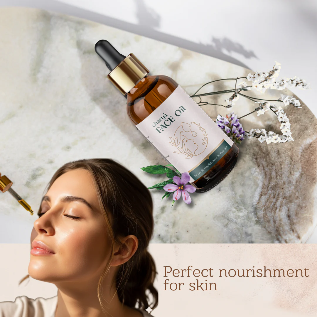 Charya Face Oil – Nourishing Oil for Dry, Dull & Sensitive Skin - Image 7