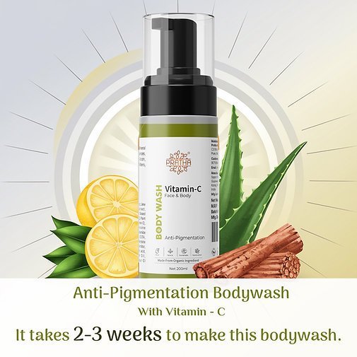 Vitamin C- Anti Pigmentation – Foaming Face & Body wash (200ml) - Image 3