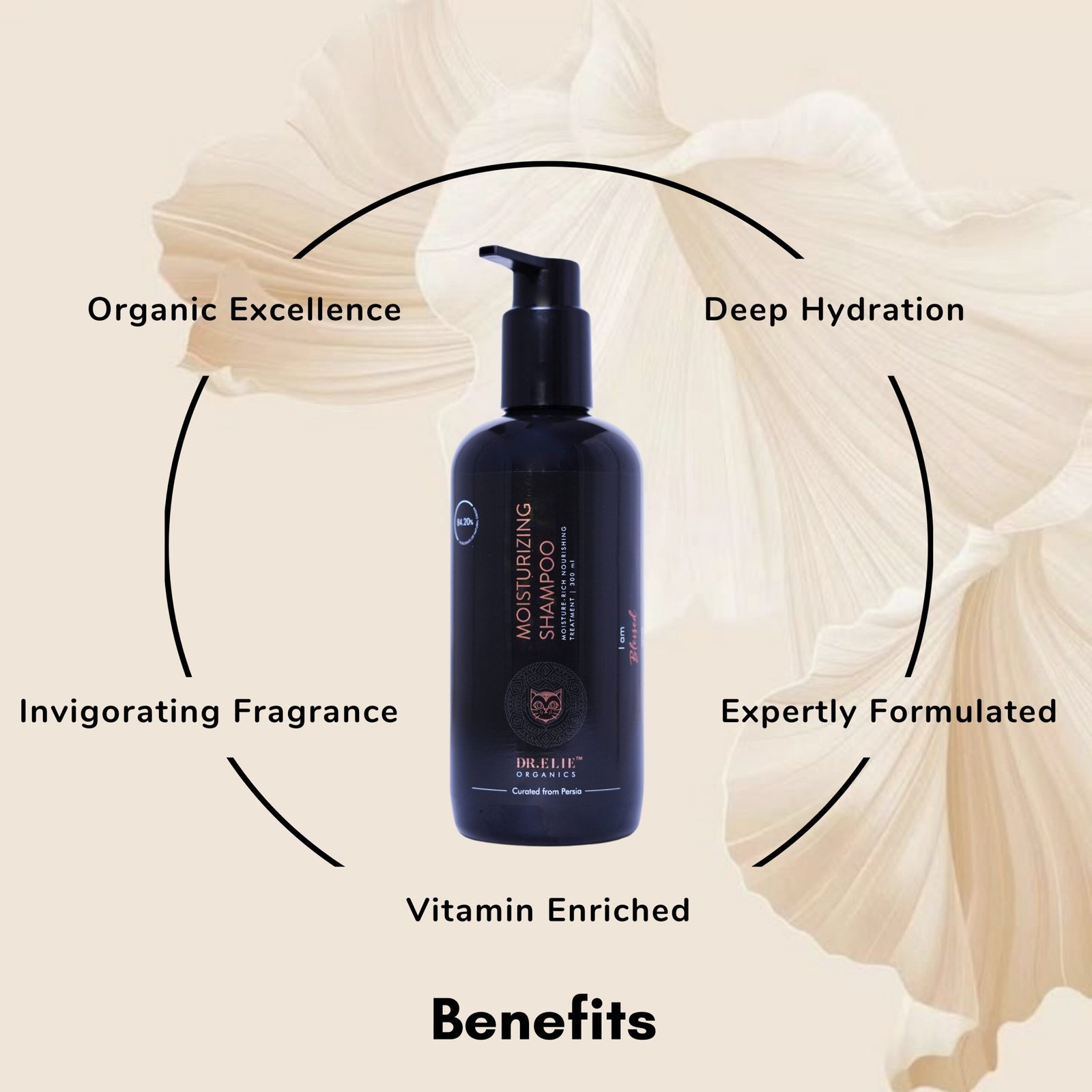 Dr. Elie Organics Moisturising Shampoo (300ml) - Image 5