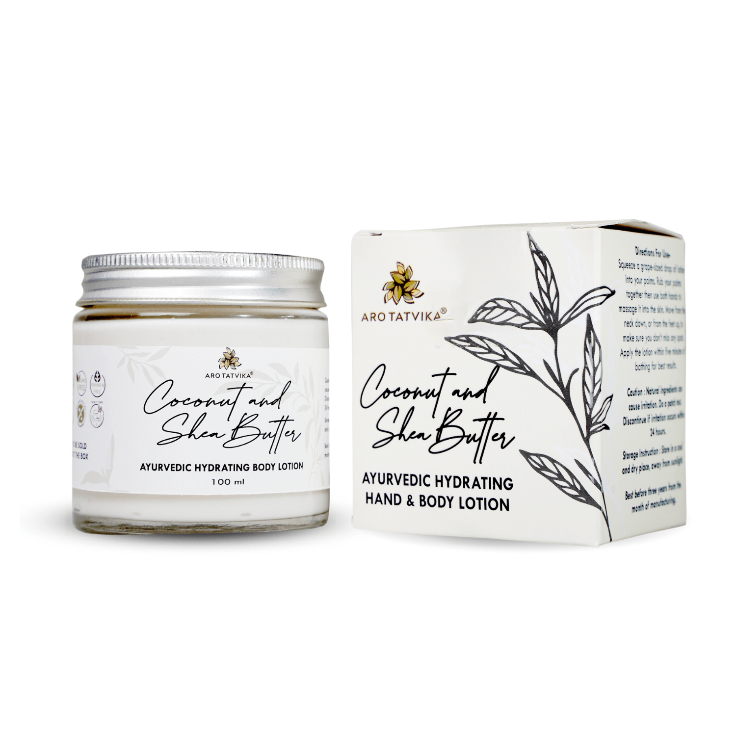 coconut and shea butter hydrating body lotion