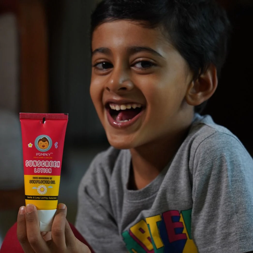 Kids-Friendly Pumpky Sunscreen Lotion with Sunflower Oil (50 gm) - Image 2