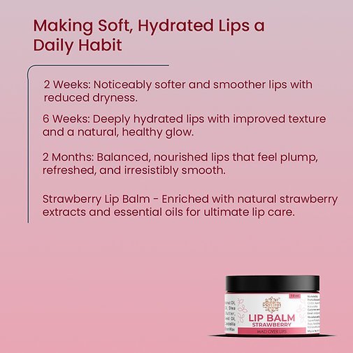 Natural Strawberry Lip balm (10ml) - Image 4