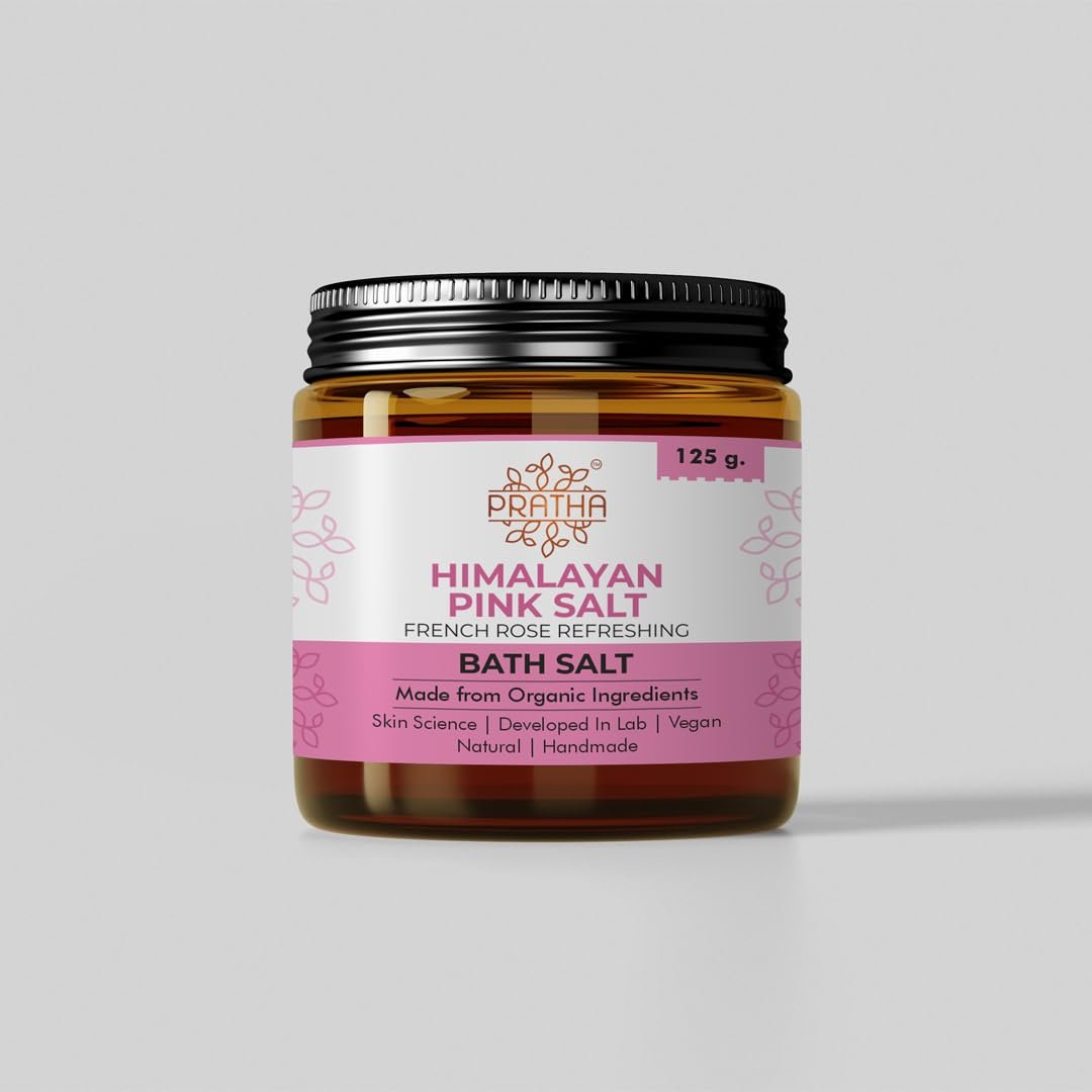 100% Pure Himalayan Pink Bath Salt Crystal 125 gm
