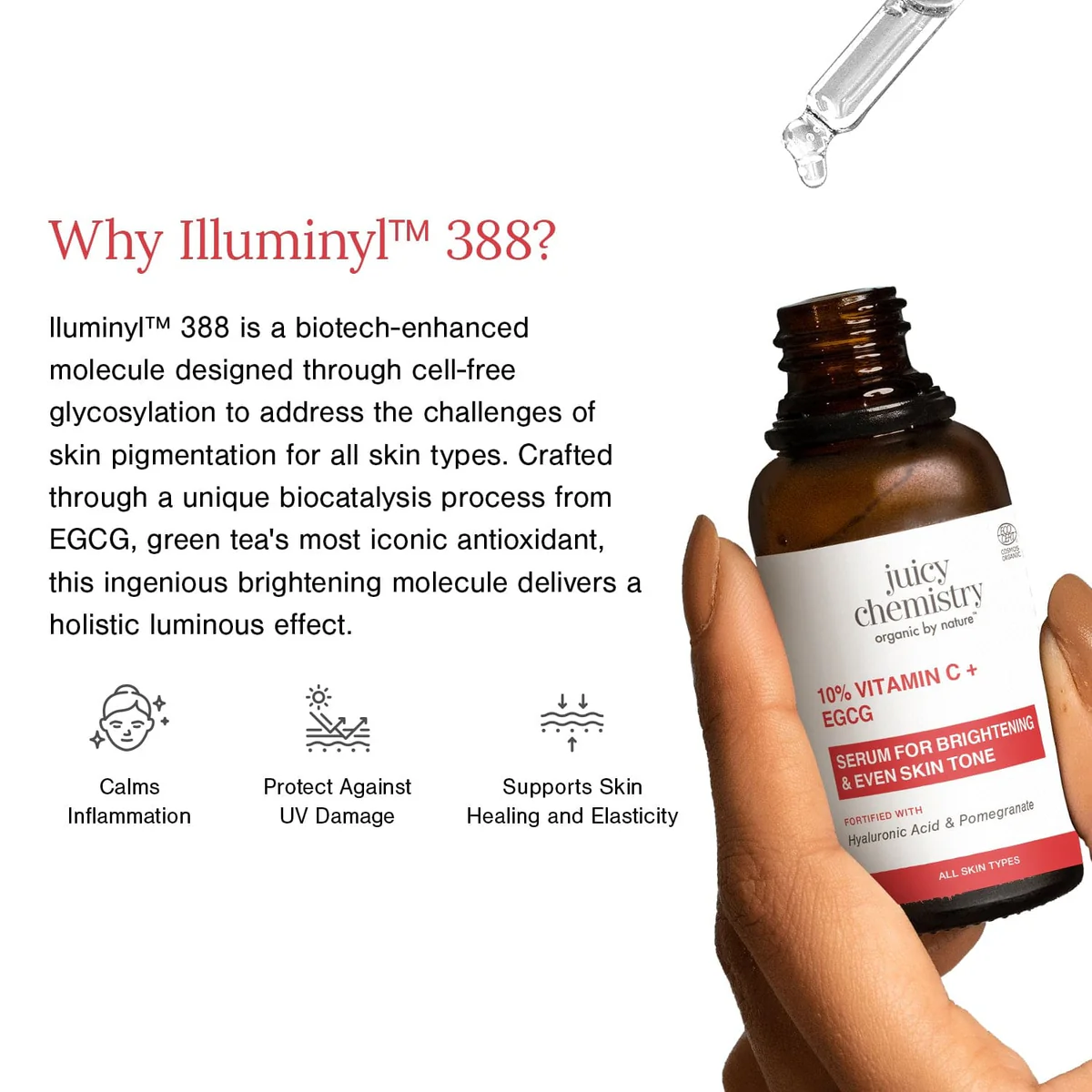 Juicy Chemistry 10% Vitamin C + EGCG Face Serum - Image 5
