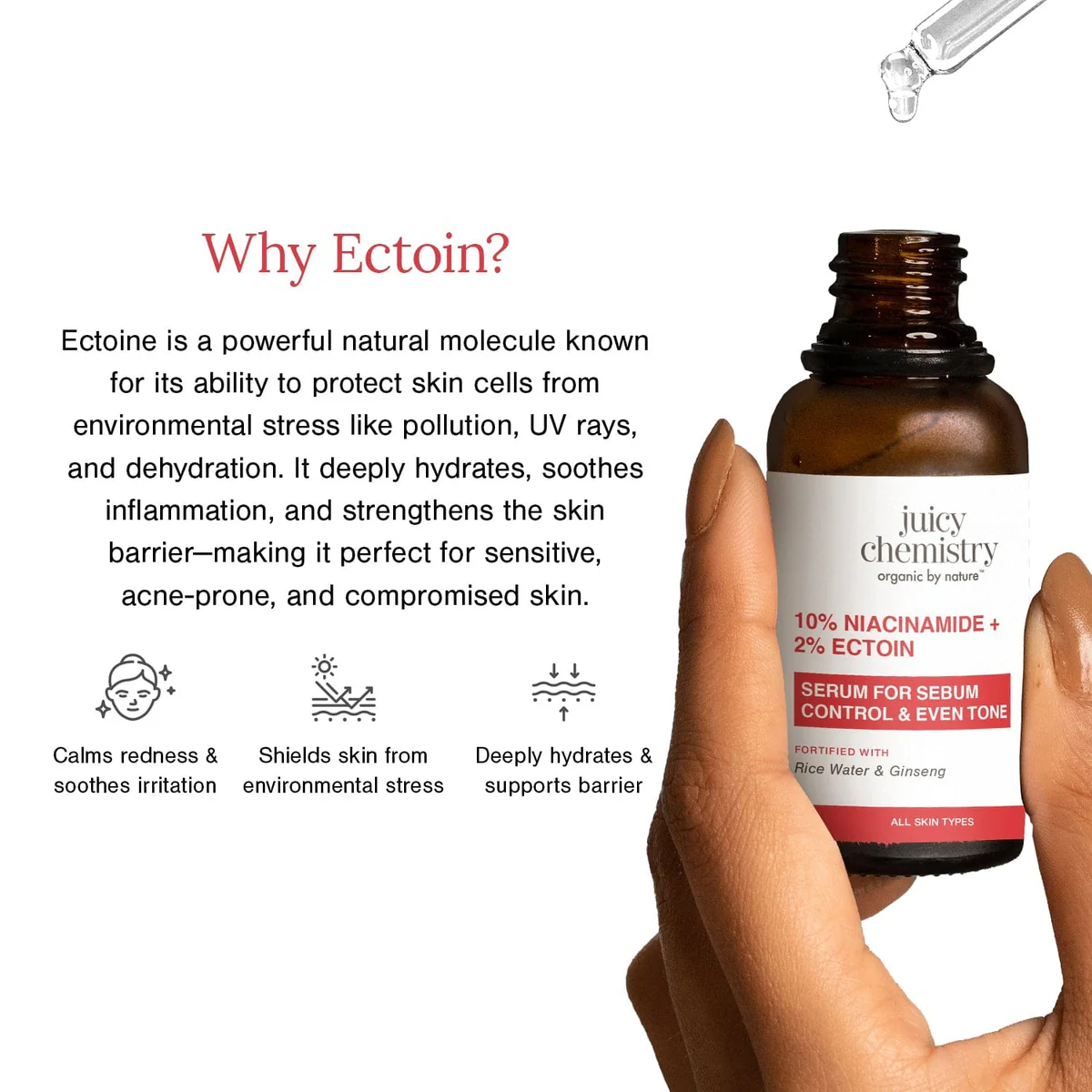 Juicy Chemistry 10% Niacinamide + 2% Ectoin Face Serum - Image 6