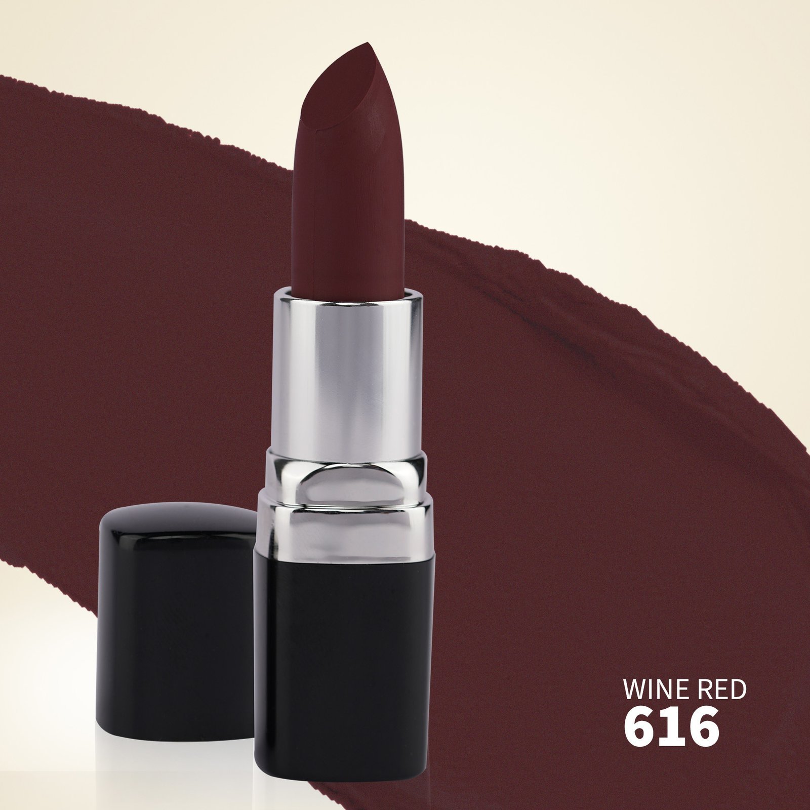 Wine Red - 616 I Barva Natural Ghee-enriched Lipstick (4.3g) - Image 8