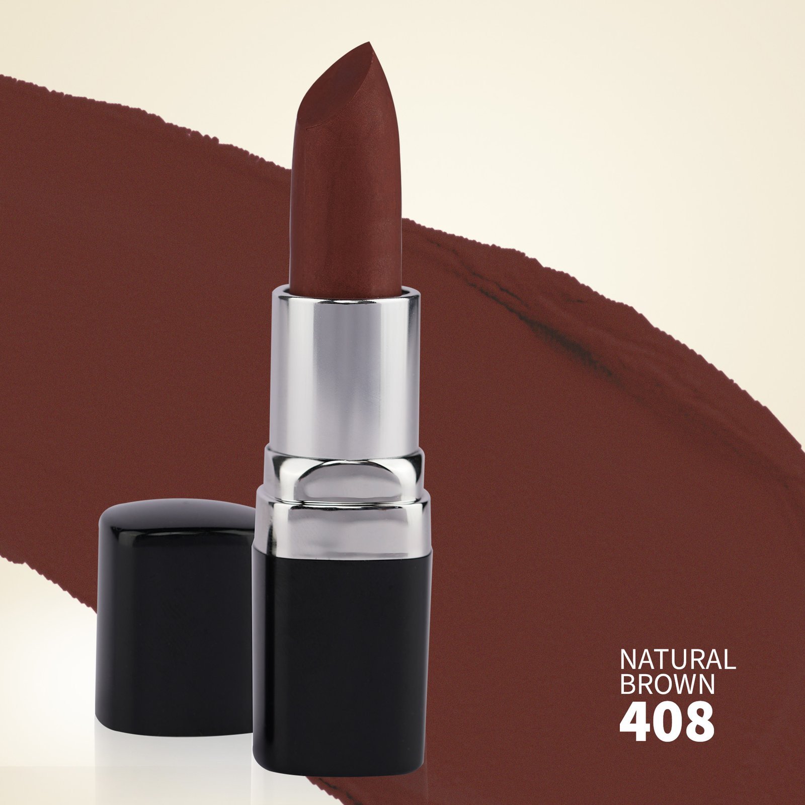 Natural Brown - 408 I Barva Natural Ghee-enriched Lipstick (4.3g) - Image 7