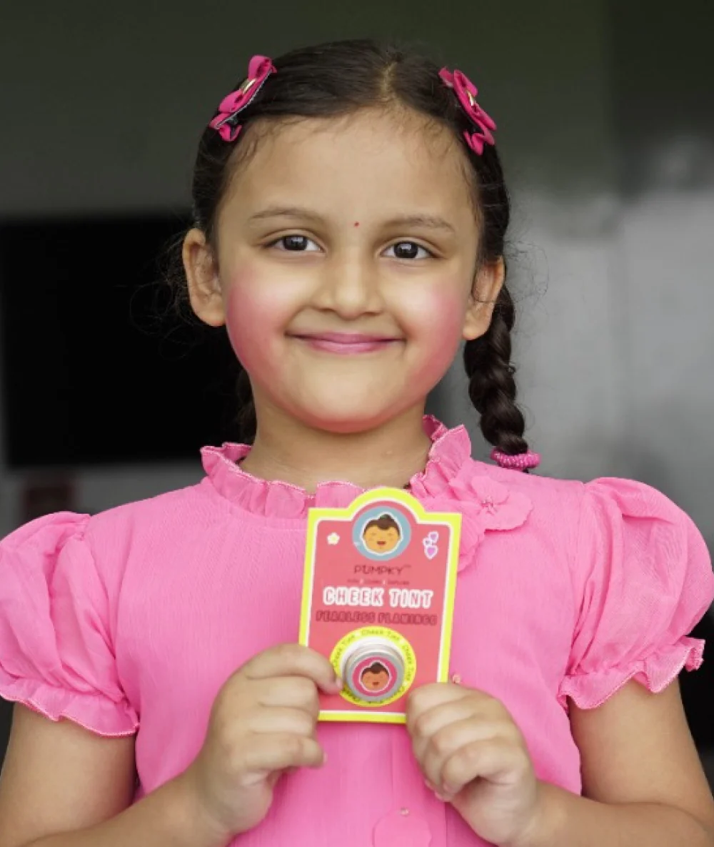 Kids-Friendly Pumpky Cheek Tint - Fearless Flamingo (5 gm) - Image 2