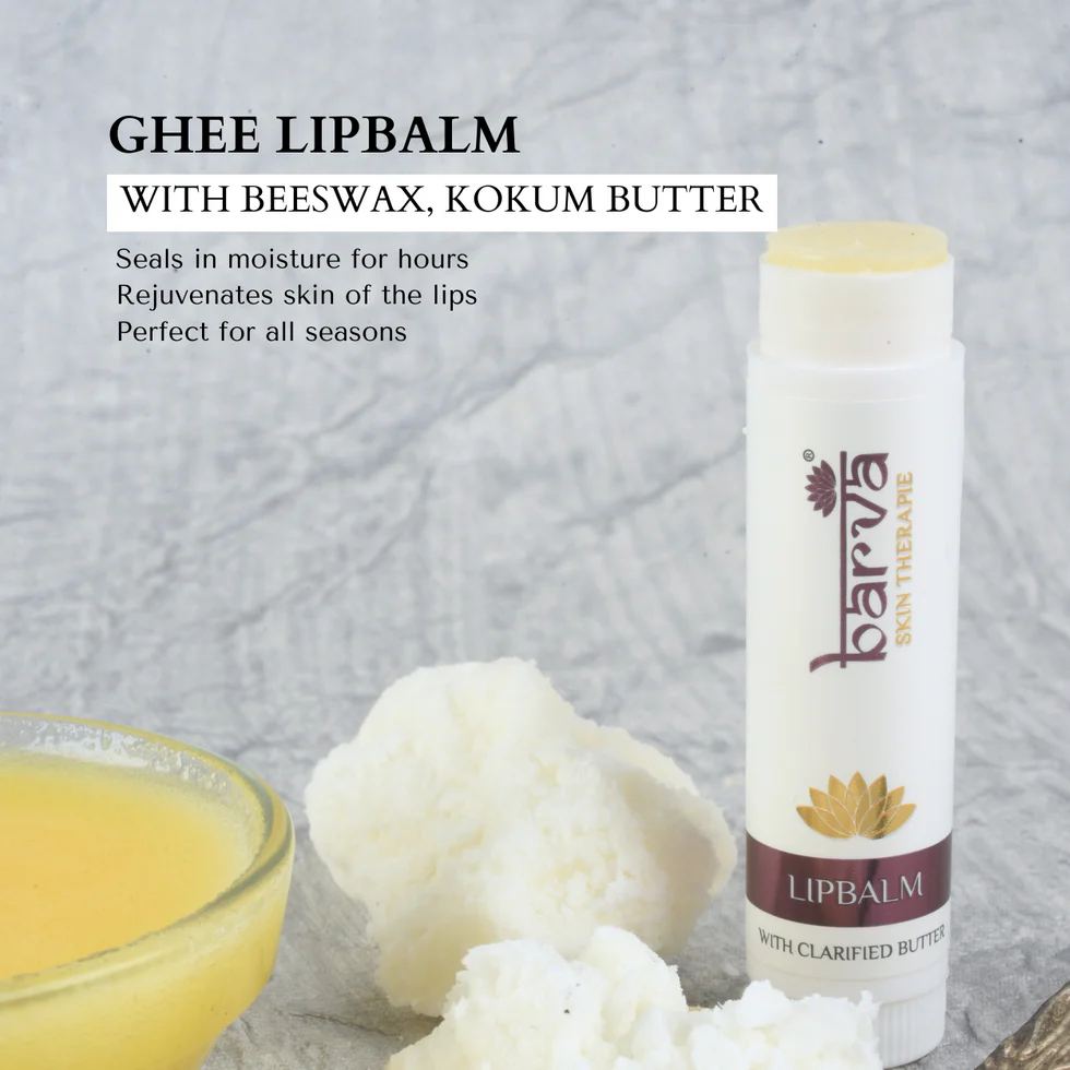 Barva Natural Ghee-enriched Lip Balm - 5g | best lipbalm for women & men | no tint - Image 2