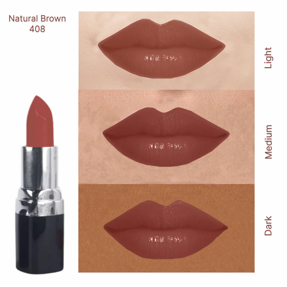 Natural Brown - 408 I Barva Natural Ghee-enriched Lipstick (4.3g) - Image 9