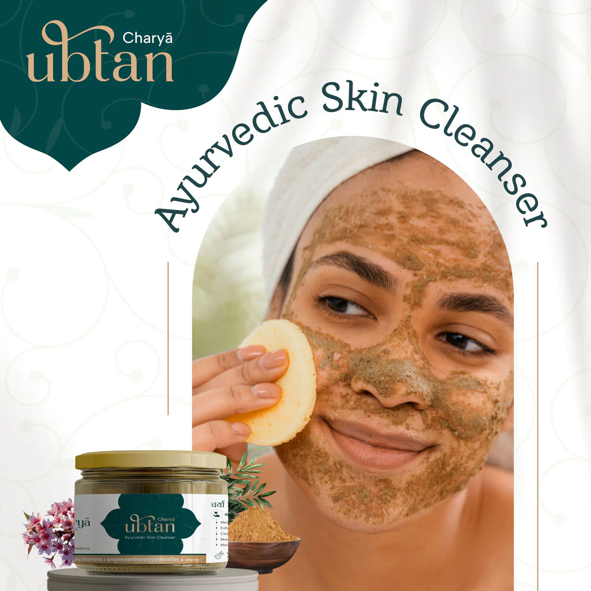 Ubtan – Ayurvedic Cleanser for Dull, & Uneven Skin - Image 3