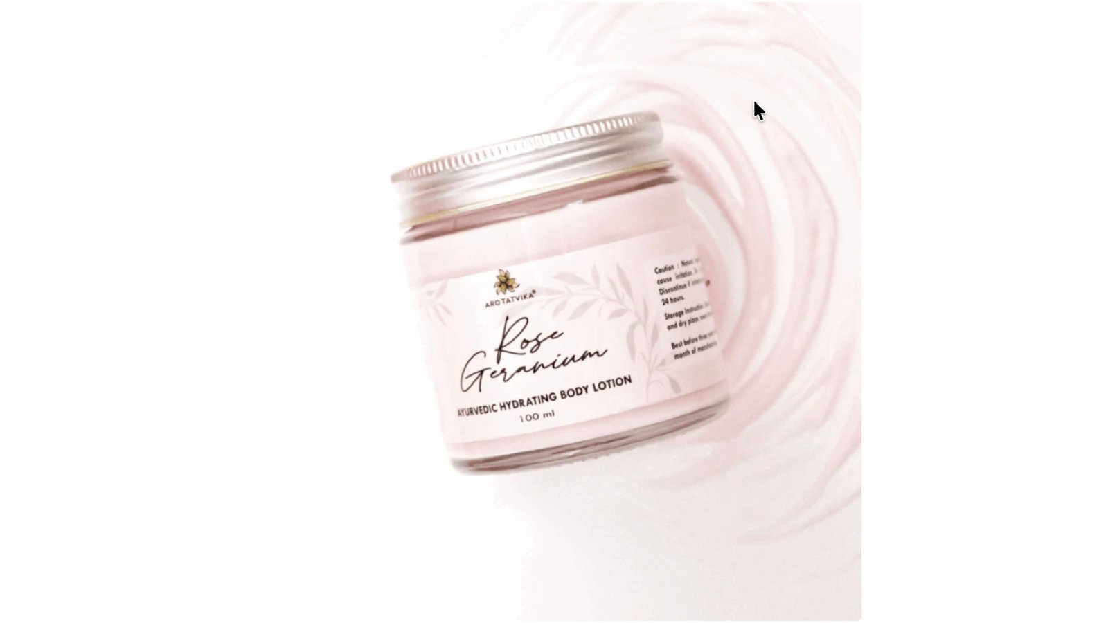 ROSE GERANIUM HYDRATING BODY LOTION (100ml) - Image 3