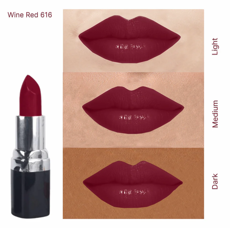 Wine Red - 616 I Barva Natural Ghee-enriched Lipstick (4.3g) - Image 7