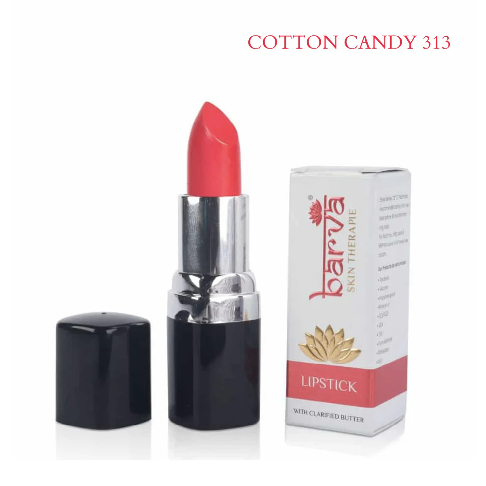 Cotton Candy - 313 I Barva Natural Ghee-enriched Lipstick (4.3g)