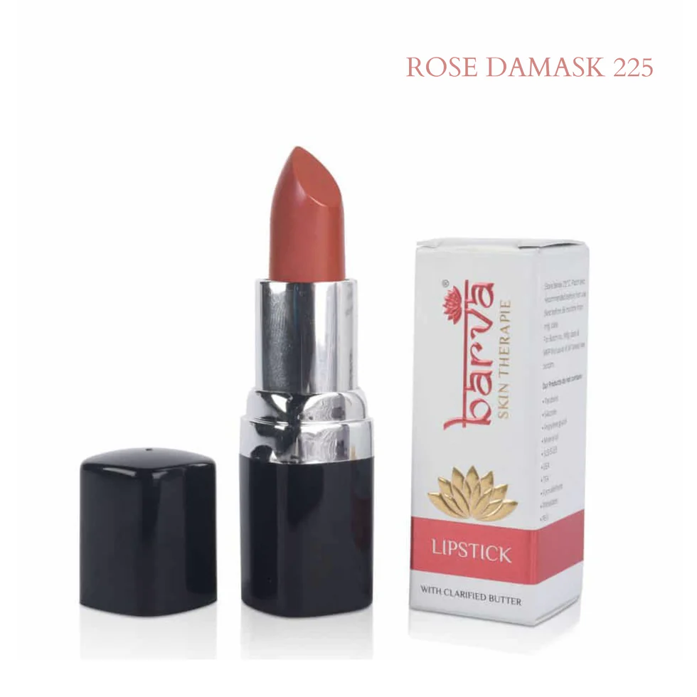 Rose Damask - 225 I Barva Natural Ghee-enriched Lipstick (4.3g)