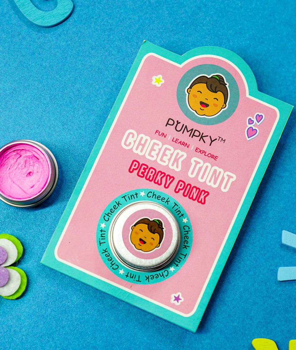 Kids-Friendly Pumpky Cheek Tint - Perky Pink (5gm)