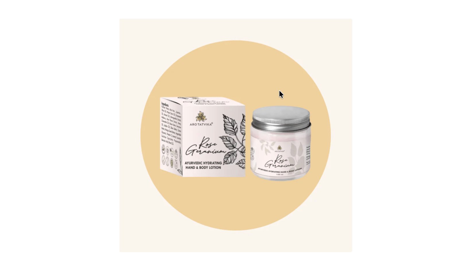 ROSE GERANIUM HYDRATING BODY LOTION (100ml)